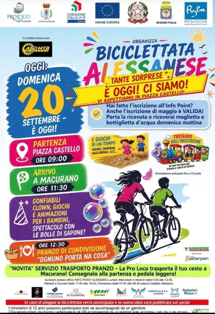 La Biciclettata Alessanese,  Domenica 20 Settembre 2026